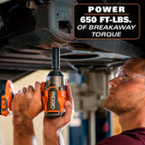 RIDGID 18V Brushless Cordless 2-Tool Combo Kit w/ Impact Wrench, SubC One Handed Recip Saw, 4.0 Ah MAX Output Battery & Charger