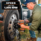RIDGID 18V Brushless Cordless 2-Tool Combo Kit with High-Torque Impact Wrench, Grease Gun, 4.0 Ah Battery, and Charger