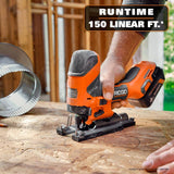 RIDGID 18V Cordless 2-Tool Combo Kit with SubCompact Brushless Barrel Grip Jig Saw and 3/8 in. Crown Stapler (Tools Only)