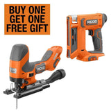 RIDGID 18V Cordless 2-Tool Combo Kit with SubCompact Brushless Barrel Grip Jig Saw and 3/8 in. Crown Stapler (Tools Only)