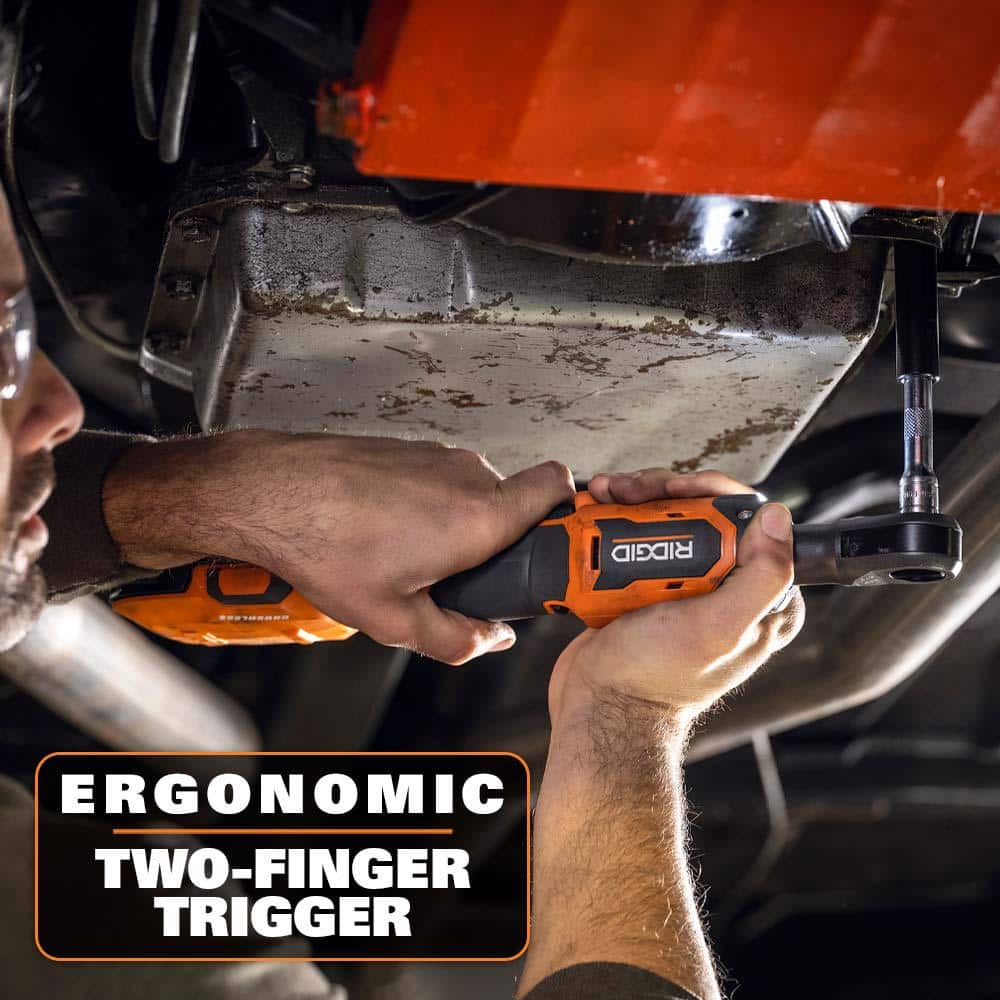RIDGID 18V Brushless Cordless 2-Tool Combo Kit with 3/8 in. Ratchet and 1/2 in. Ratchet (Tools Only)