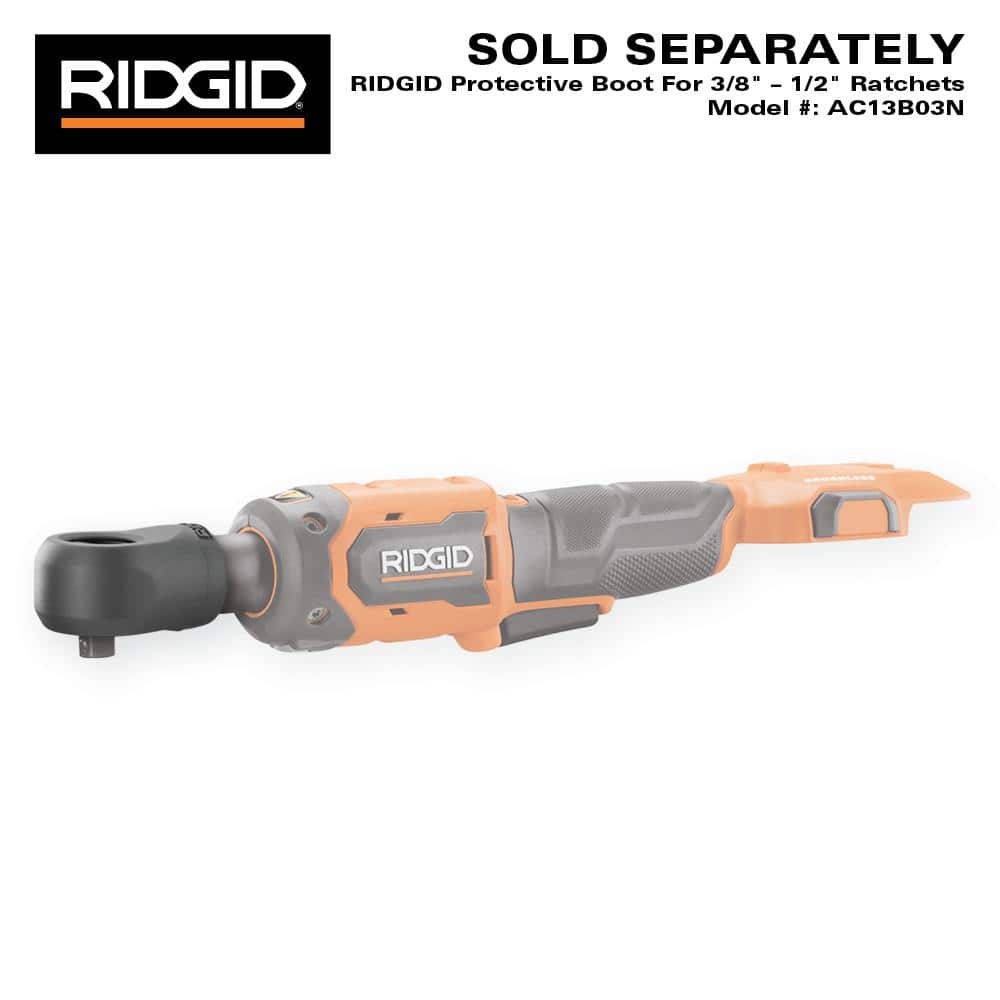 RIDGID 18V Brushless Cordless 2-Tool Combo Kit with 3/8 in. Ratchet and 1/2 in. Ratchet (Tools Only)