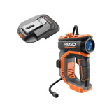 RIDGID 18V Cordless High Pressure Inflator and Portable Power Source with Activate Button (Tools Only)