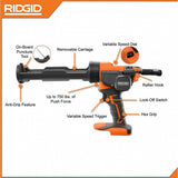 RIDGID 18V Cordless 3-Tool Combo Kit w/ SubCompact Brushless Multi-Material Saw, Caulk Gun, & Compact Jobsite Blower(ToolsOnly)