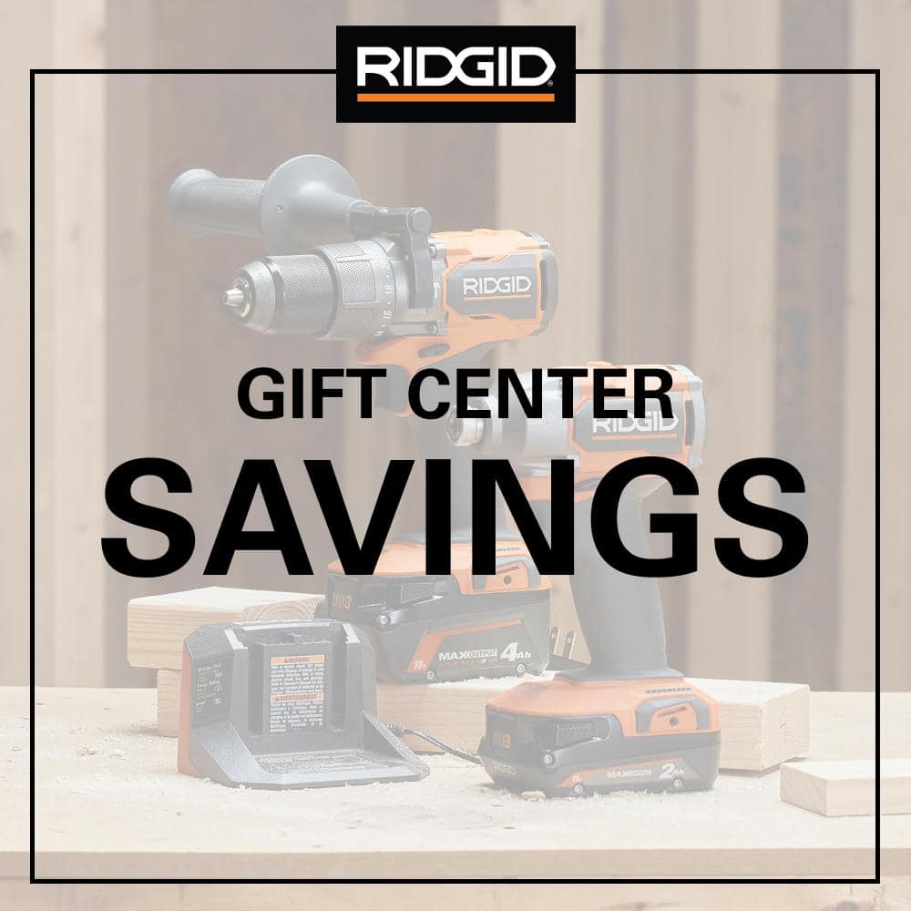 RIDGID 18V Brushless Cordless 2-Tool Combo Kit w/ (2) Batteries, Charger, Bag, & FREE 18V Brushless Multi Tool
