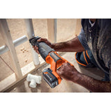 RIDGID 18V Brushless Cordless 2-Tool Combo Kit w/ Hammer Drill, Impact Driver, Batteries, Charger, Bag & Recip Saw