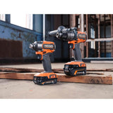 RIDGID 18V Brushless Cordless 2-Tool Combo Kit w/ (2) Batteries, Charger, Bag & FREE Subcompact Brushless 6-1/2 in Circular Saw