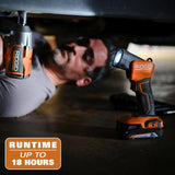 RIDGID 18V Brushless Cordless 3-Tool Combo Kit with Hammer Drill, Impact Driver, LED Work Light, (2) Batteries, Charger and Bag