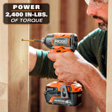 RIDGID 18V Brushless 2-Tool Combo Kit with 6.0 Ah & 4.0 Ah MAX Output Batteries, Charger, Hard Case & 8.0 Ah MAX Output Battery