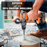 RIDGID 18V Brushless 2-Tool Combo Kit with 6.0 Ah & 4.0 Ah MAX Output Batteries, Charger, Hard Case & 8.0 Ah MAX Output Battery