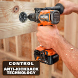RIDGID 18V Brushless 2-Tool Combo Kit with 6.0 Ah and 4.0 Ah MAX Output Batteries, Charger, Hard Case, and FREE 4.0 Ah Battery