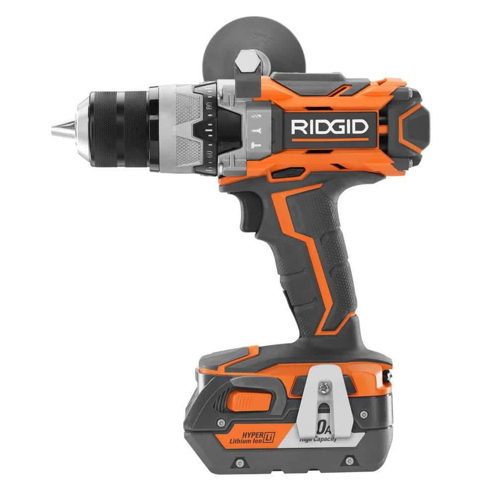 RIDGID 18V Lithium‑Ion Cordless 5‑Tool Combo Kit with (2) 4.0 Ah Batteries, 18V Charger and Contractor's Bag