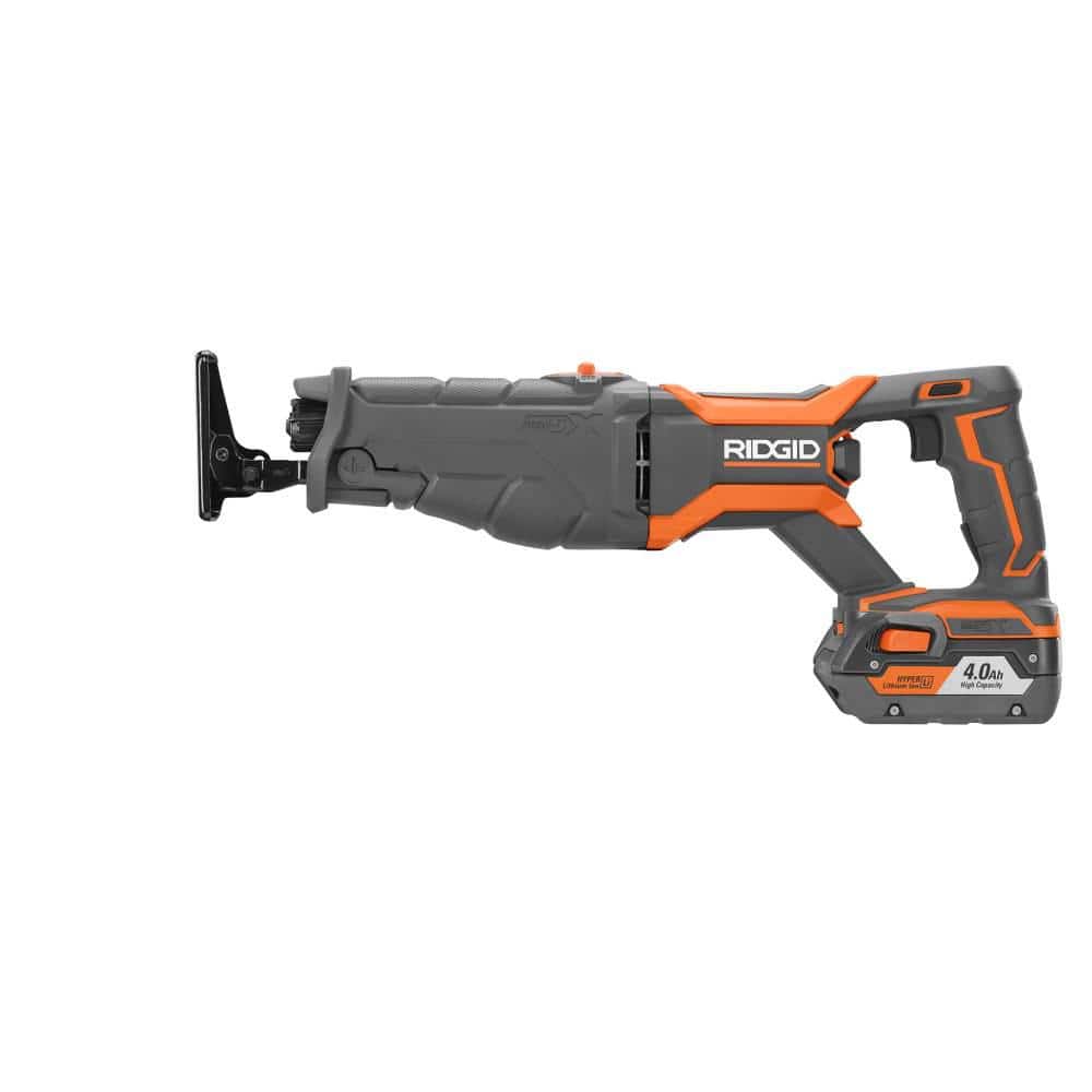 RIDGID 18V Lithium‑Ion Cordless 5‑Tool Combo Kit with (2) 4.0 Ah Batteries, 18V Charger and Contractor's Bag