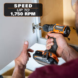 RIDGID 18V SubCompact Brushless 2-Tool Combo Kit with Drill/Driver, Impact Driver, (2) 2.0 Ah Batteries, Charger, Tool Bag + (2) Free 2.0 Ah Batteries