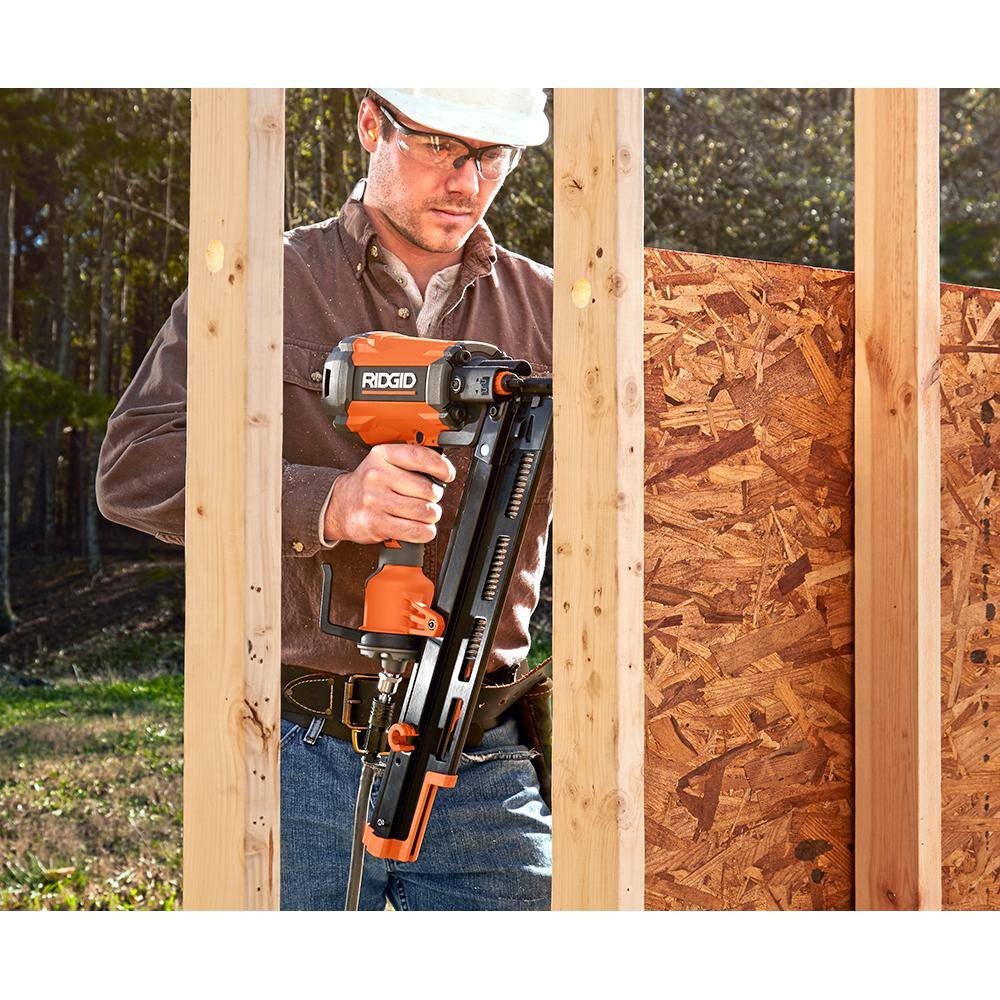 RIDGID 21° 3-1/2 in. Round-Head Framing Nailer and 15° 1-3/4 in. Coil Roofing Nailer Combo