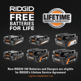 RIDGID 18V Starter Kit with (2) 4.0 Ah MAX Output Batteries and Charger with 18V Brushless Cordless Reciprocating Saw