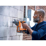 RIDGID 18V Brushless Cordless 1 in. SDS-Plus Rotary Hammer with 18V Lithium-Ion 4.0 Ah Battery