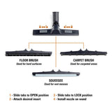 1-7/8 in. and 2-1/2 in. Premium Floor Cleaning Accessory Kit Shop Vac Attachments for RIDGID Wet Dry Vacuums