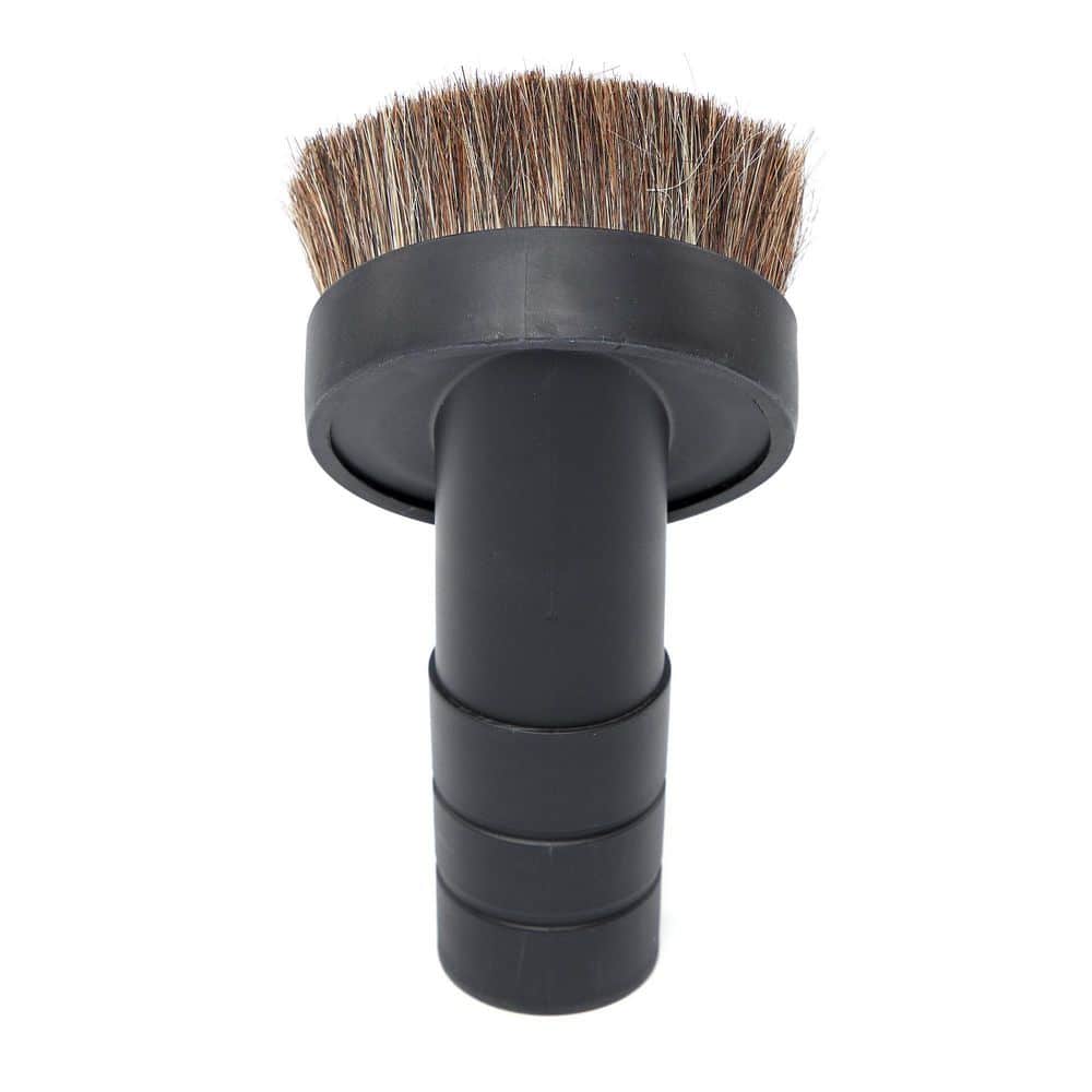 1-1/4 in. Natural Hair Dusting Brush Shop Vac Attachment with 1-7/8 in., 2-1/2 in. Adapters for RIDGID Wet Dry Vacuums
