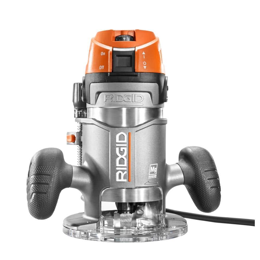 RIDGID 11 Amp 2 HP 1/2 in. Corded Fixed Base Router (R22002)