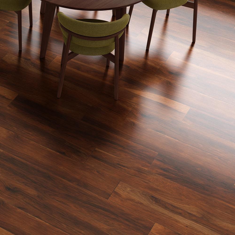 Krono Original River Penfold Hickory 10 mm T x 8 in. W Waterproof Laminate Wood Flooring (18.6 sqft/case)