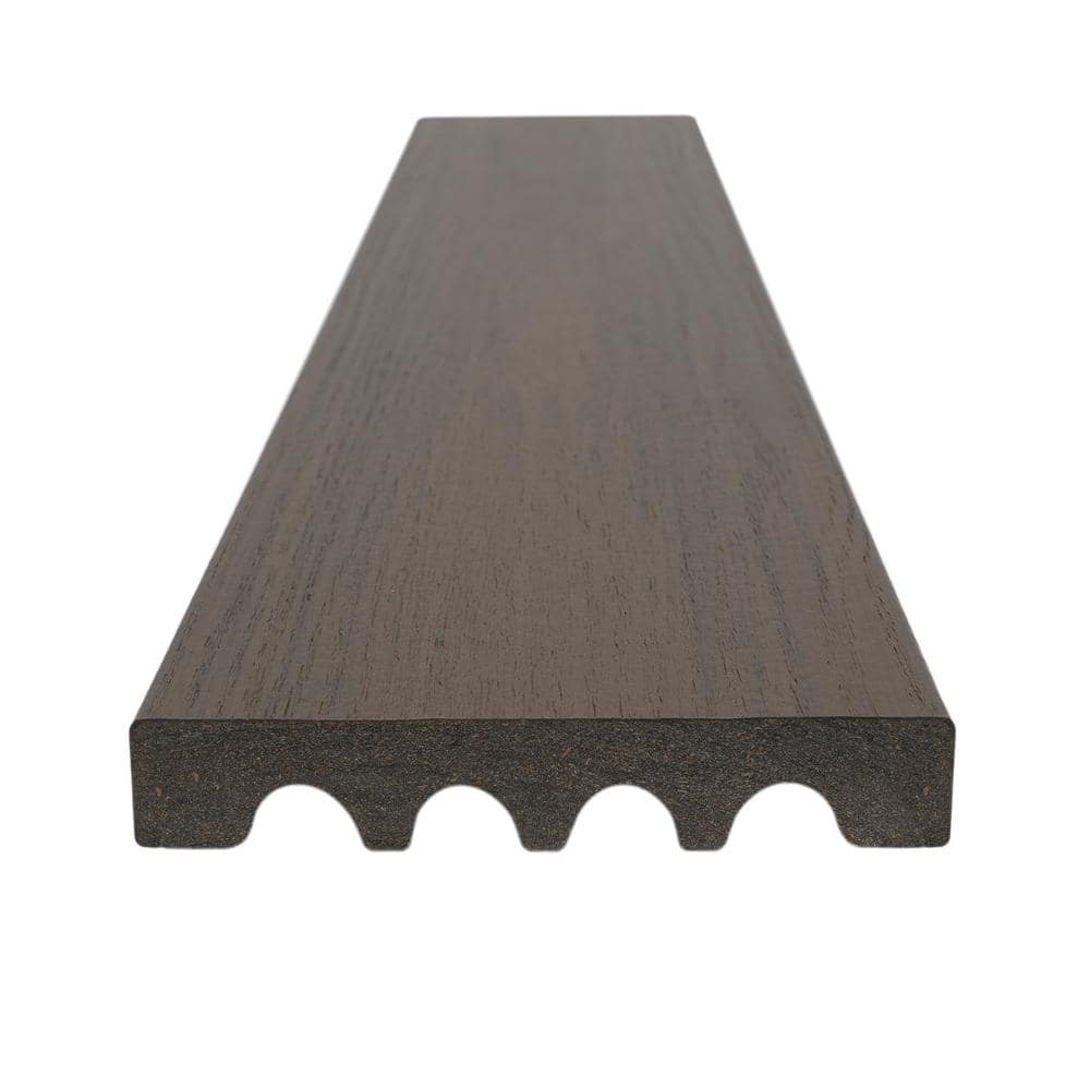 MoistureShield Elevate Riverbank 1 in. x 5.4 in. x 20 ft. Solid Edge Capped Composite Decking (10-Pack)