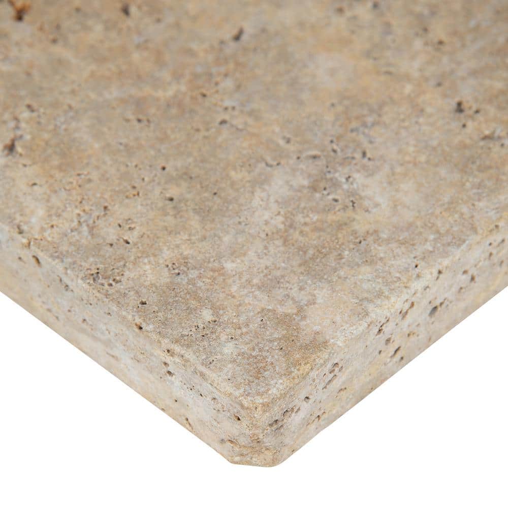 MSI Take Home Tile Sample - Riviera 6 in. x 6 in. Tumbled Travertine Paver Tile (0.25 sq. ft.)