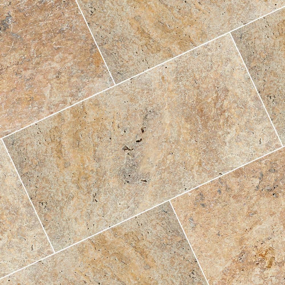 MSI Riviera 2 cm. x 16 in. x 16 in. Tumbled Travertine Paver Tile (35.6 sq. ft./Pallet)