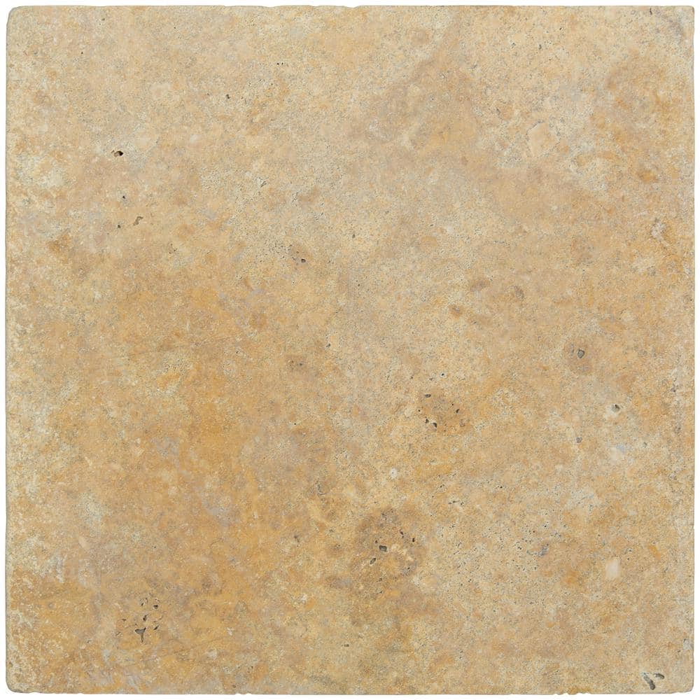 MSI Riviera 2 cm. x 16 in. x 16 in. Tumbled Travertine Paver Tile (1.78 sq. ft.)