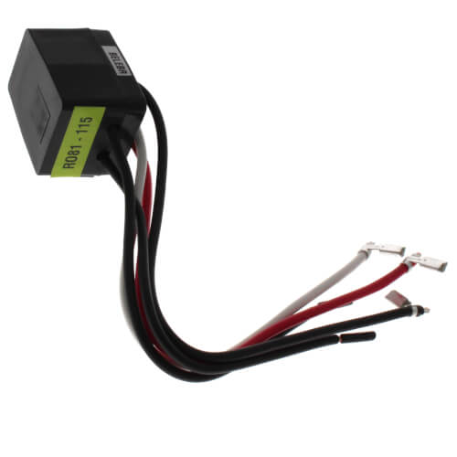 Supco RO81 capacitor - side view (Type: Relay; Voltage: 115V)