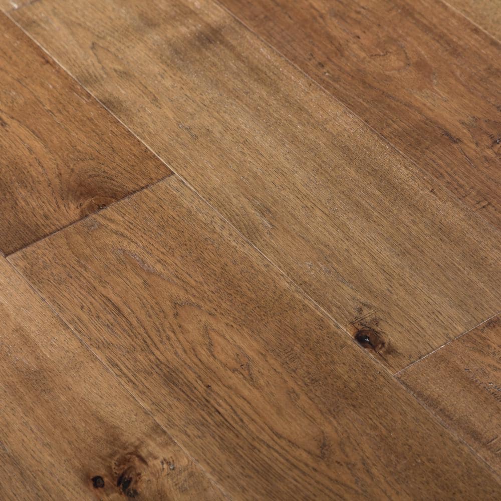 NATU Roasted Distressed Hickory 3/8 in. T x 7.5 in. W Click Lock Distressed Hardwood Flooring (19.43 sq.ft./case)