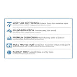 ROBERTS AirGuard 630 sq. ft. 40 in. x 189 ft. x 2 mm 5-in-1 Underlayment with Microban for Laminate and Engineered Wood Floors