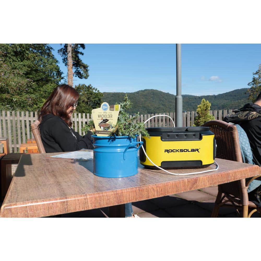 ROCKSOLAR READY 300-Watt Peak Push Button Start Quiet Gasless Portable Power Generator
