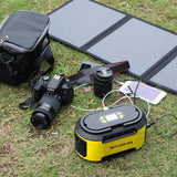ROCKSOLAR Ready 200-Watt Power Station Plus 60-Watt Foldable Solar Panel Solar Generator Kit