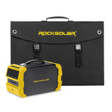 ROCKSOLAR Nomad 400-Watt Powe Station Plus 100-Watt Foldable Solar Panel Solar Generator Kit