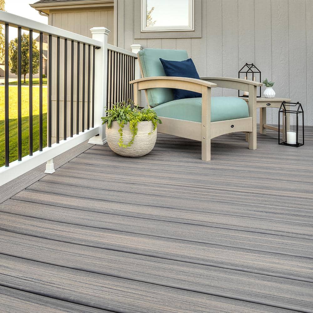 Trex Enhance Naturals Rocky Harbor Composite Deck Board - 12 ft Grooved Edge