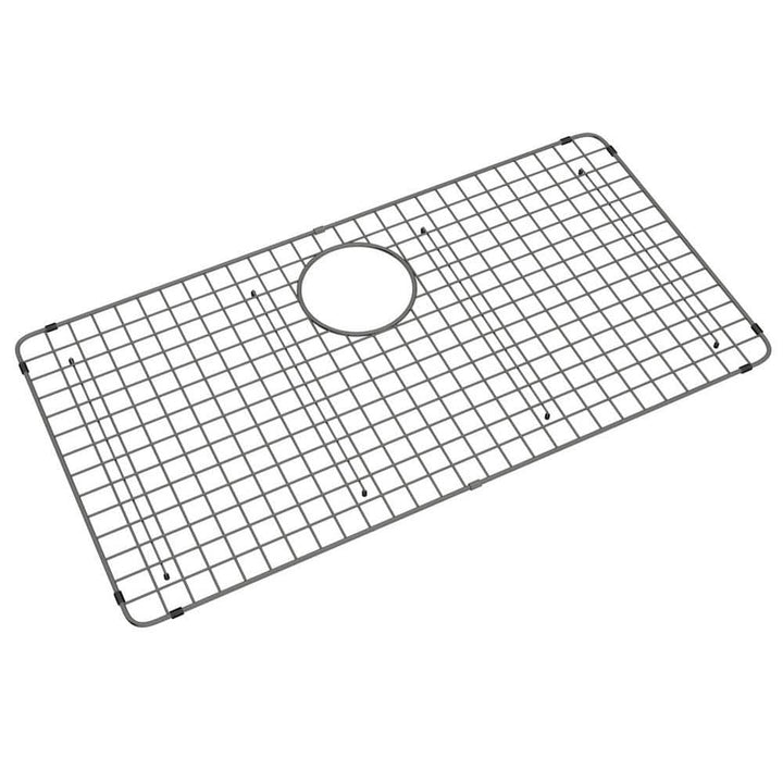 ROHL Forze Black Stainless Steel Bottom Grid for Kitchen Sinks - 15.16 in. x 29.13 in.