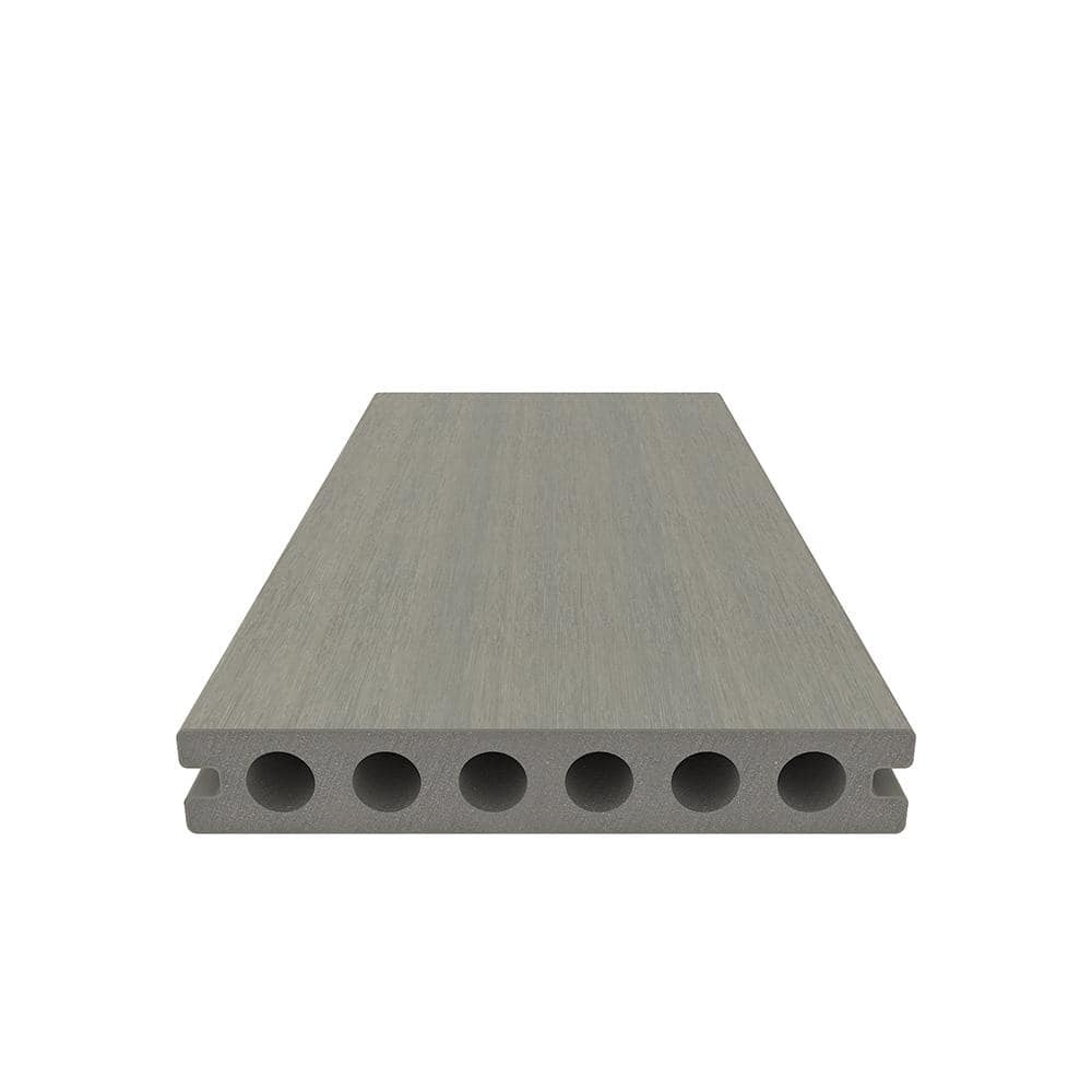 NewTechWood UltraShield Natural Voyager Series 1 in. x 6 in. x 8 ft. Roman Antique Hollow Composite Decking Board (49-Pack)