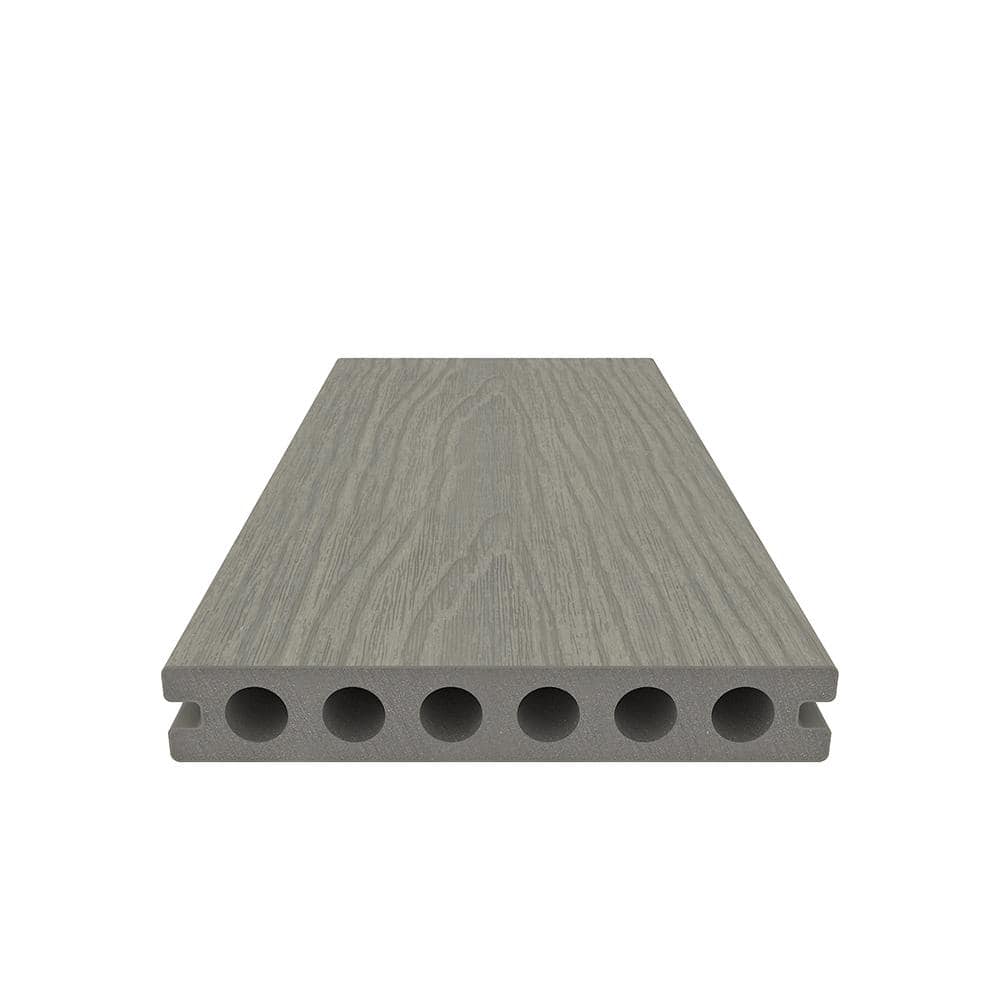 NewTechWood UltraShield Natural Voyager Series 1 in. x 6 in. x 8 ft. Roman Antique Hollow Composite Decking Board (49-Pack)