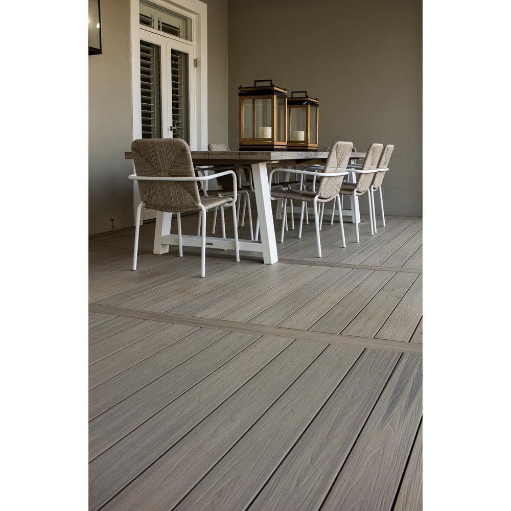 NewTechWood UltraShield Natural Voyager Series 1 in. x 6 in. x 8 ft. Roman Antique Hollow Composite Decking Board (49-Pack)