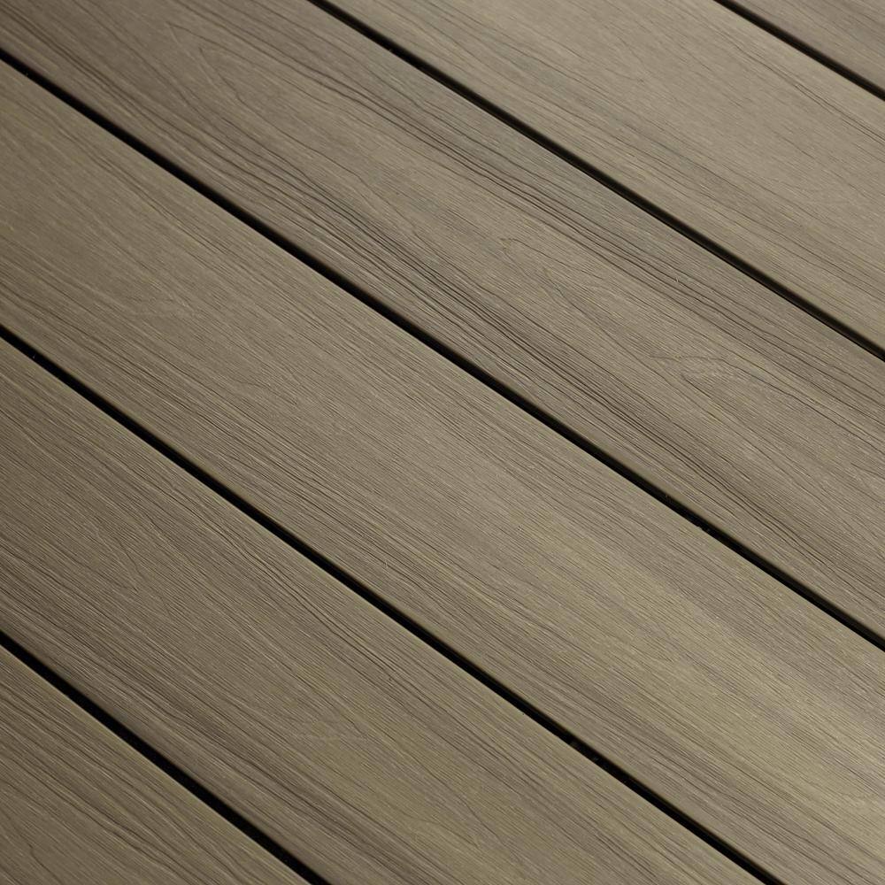 NewTechWood UltraShield Naturale Voyager 1 in. x 6 in. x 1 ft. Roman Antique Hollow Composite Decking Board Sample