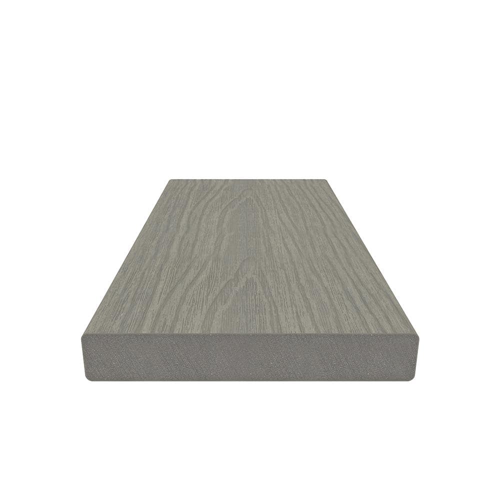 NewTechWood UltraShield Naturale Cortes Series 1 in. x 6 in. x 1 ft. Roman Antique Solid Composite Decking Board Sample