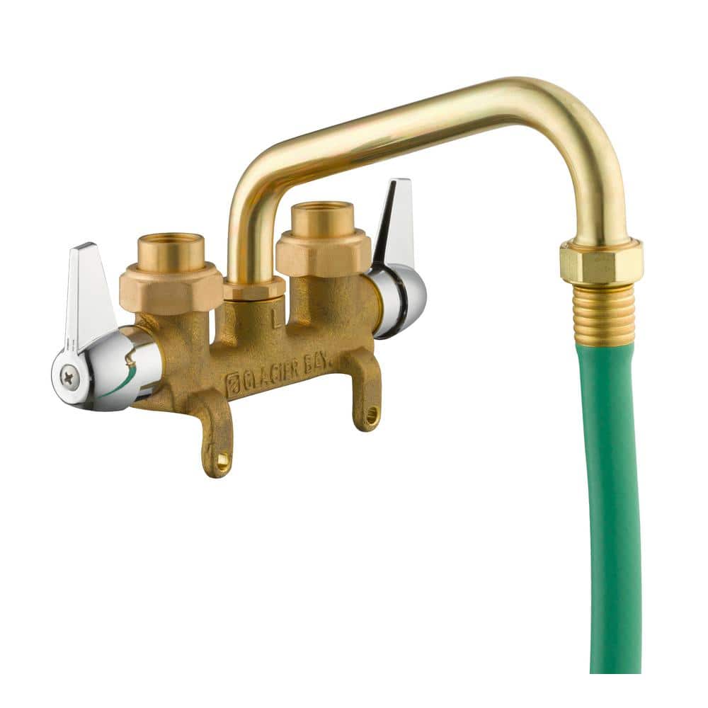 Glacier Bay 2-Handle Laundry Faucet in Rough Brass