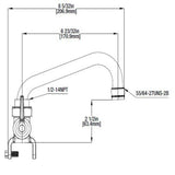 Glacier Bay 2-Handle Laundry Faucet in Rough Brass
