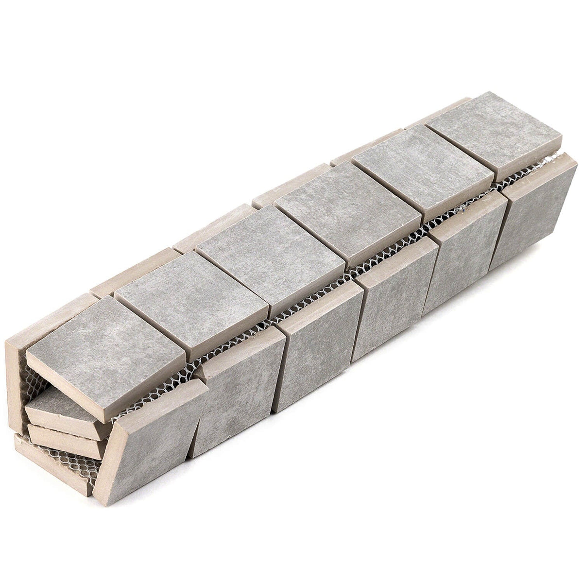 Lux Tile Cement Grigio Gray 2x2 Matte Porcelain Mosaic Tile