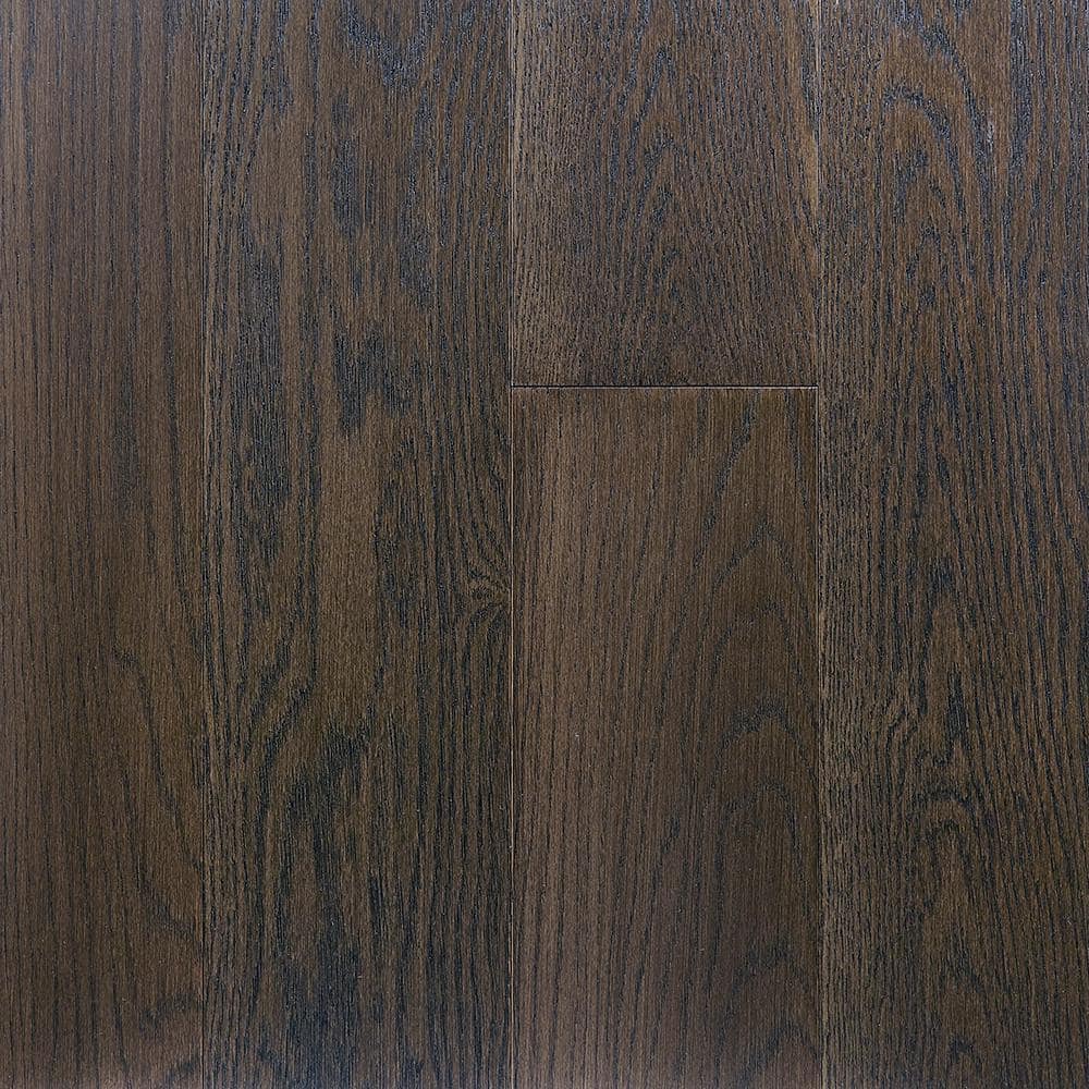 OptiWood Rustic Barn White Oak 2/7 in. T x 5 in. W Click Lock Wire Brushed Engineered Hardwood Flooring (16.7 sq.ft./case)