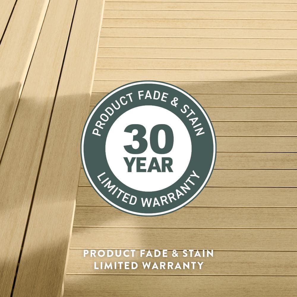 TimberTech Composite Terrain 1 in. x 6 in. x 1 ft. Grooved Rustic Elm Composite Sample (Actual: 0.94 in. x 5.36 in. x 1 ft)