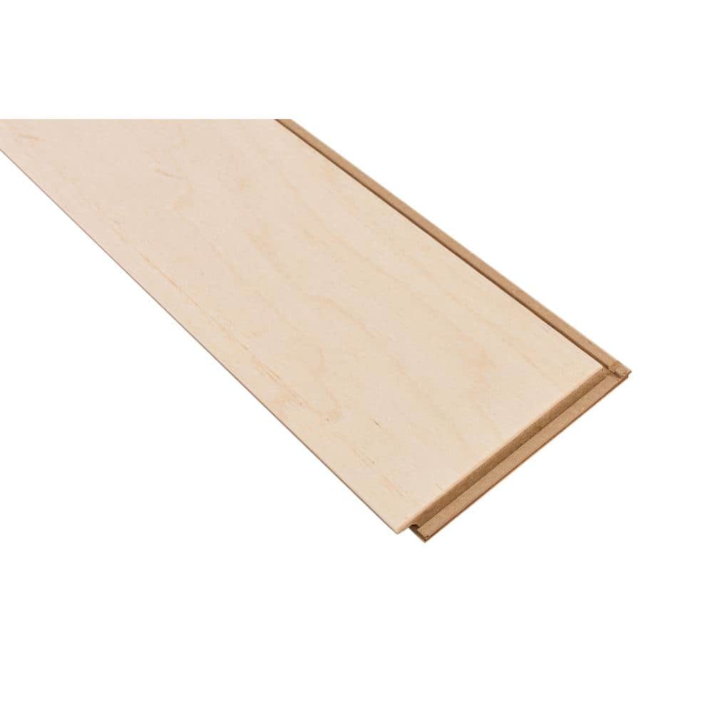 Bruce American Home Rustic Natural Hickory 3/8 in. T x 5 in. W T+G Smooth Engineered Hardwood Flooring (22 sq.ft./ctn)