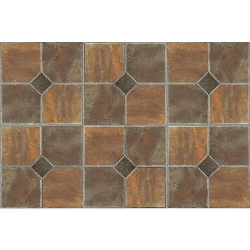 ACHIM Sterling Rustic Slate 12 in. x 12 in. Peel and Stick Vinyl Tile (45 sq. ft. / case)