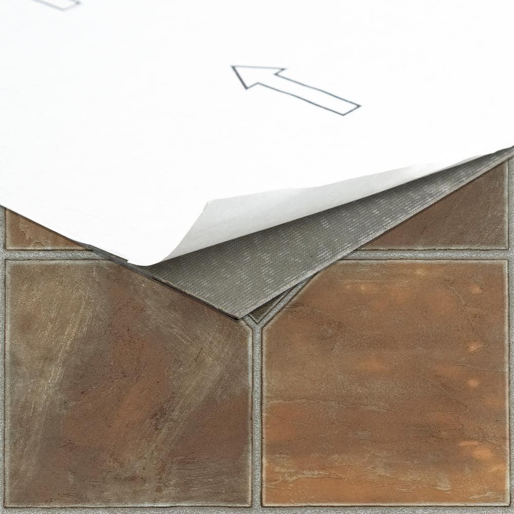 ACHIM Sterling Rustic Slate 12 in. x 12 in. Peel and Stick Vinyl Tile (45 sq. ft. / case)